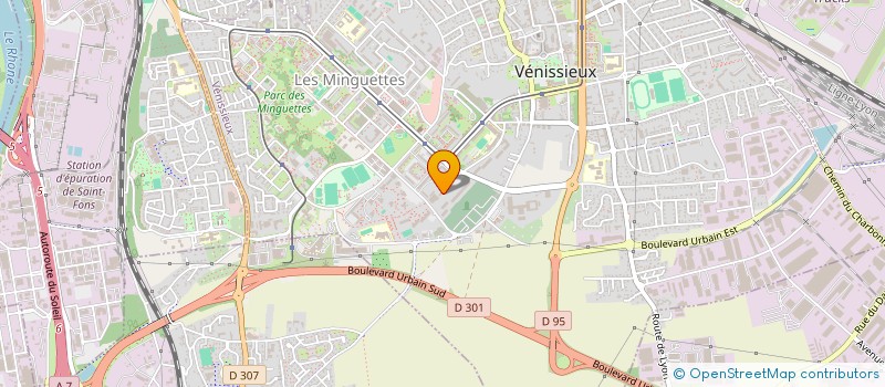 localisation de l'entreprise MADAME IBTISEM BOUHNICH  VENISSIEUX