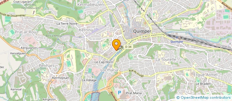 localisation de l'entreprise MADAME IBTISSAM AFTISSE à QUIMPER