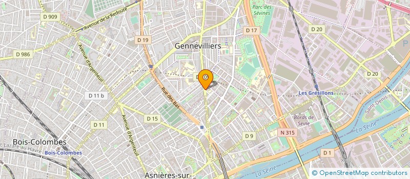 localisation de l'entreprise MADAME IBTISSAM BEN BOUAZZA à GENNEVILLIERS