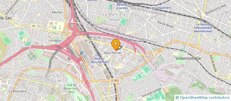 localisation de l'entreprise MADAME IBTISSAM DRISSI à ROSNY-SOUS-BOIS