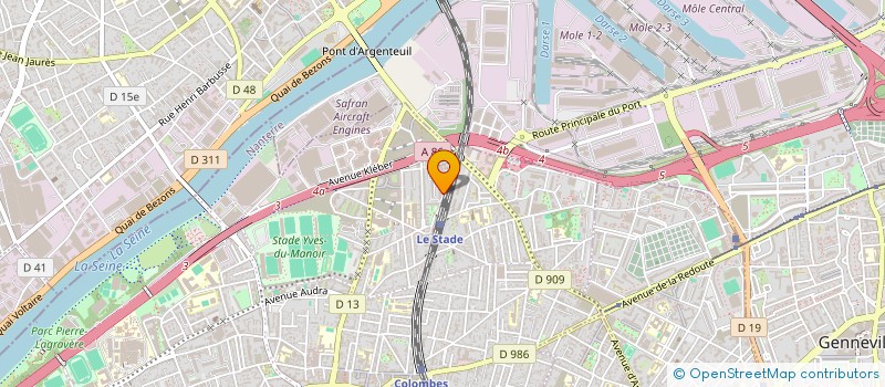 localisation de l'entreprise MADAME IBTISSAM GHENJI  COLOMBES