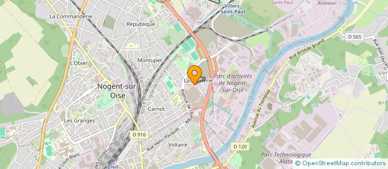 localisation de l'entreprise MADAME IBTISSAM LAHMAR  NOGENT-SUR-OISE