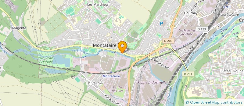 localisation de l'entreprise MADAME IBTISSAM ROUANI à MONTATAIRE