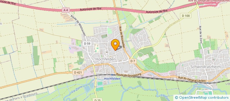 localisation de l'entreprise MADAME IBTISSAME ADDARRAZI  HOCHFELDEN