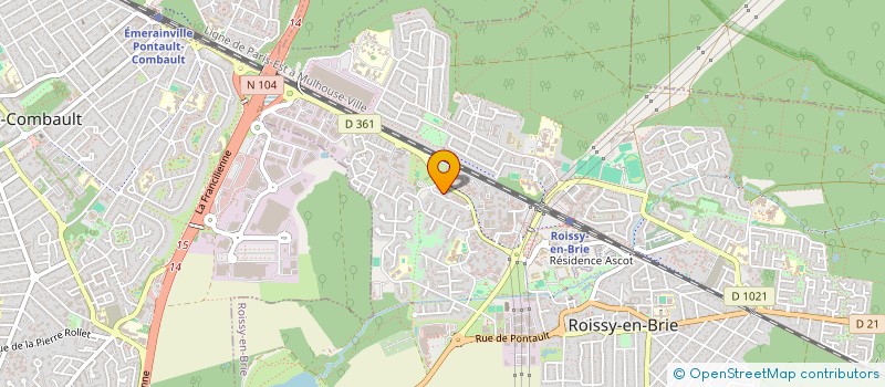 localisation de l'entreprise MADAME IBTISSEM ADOUANE  ROISSY EN BRIE