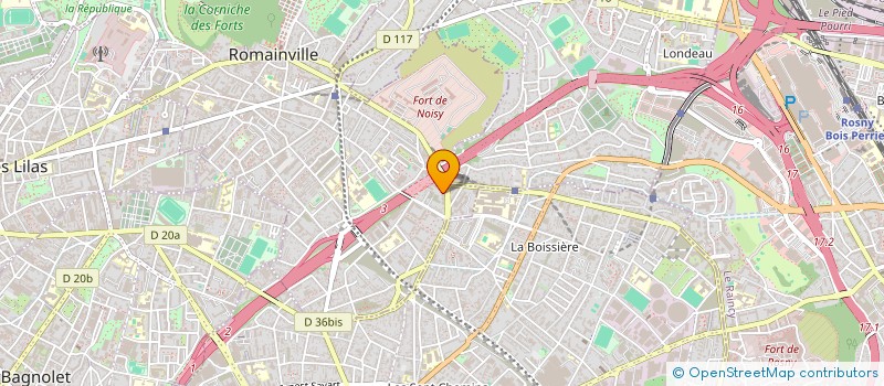 localisation de l'entreprise MADAME IBTISSEM BOULAHBEL  ROMAINVILLE