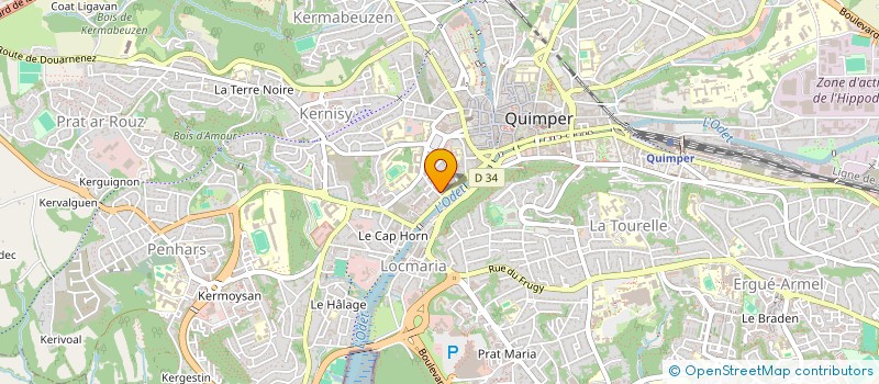 localisation de l'entreprise MADAME IBTISSEM REZAGUI à QUIMPER