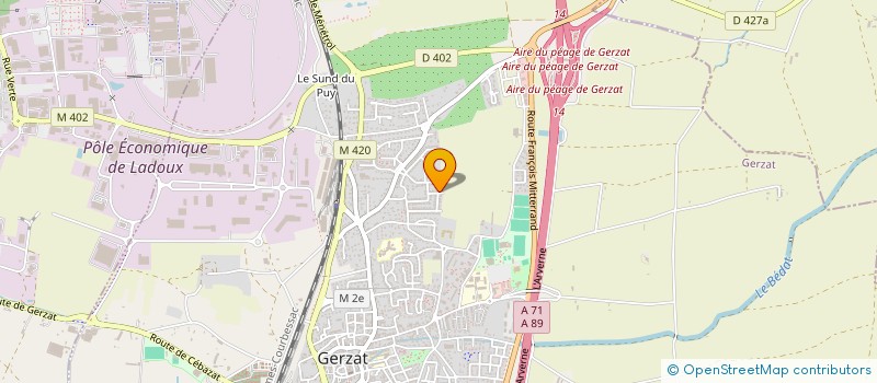 localisation de l'entreprise MADAME ICHRAF EL BOUZAIDI à GERZAT