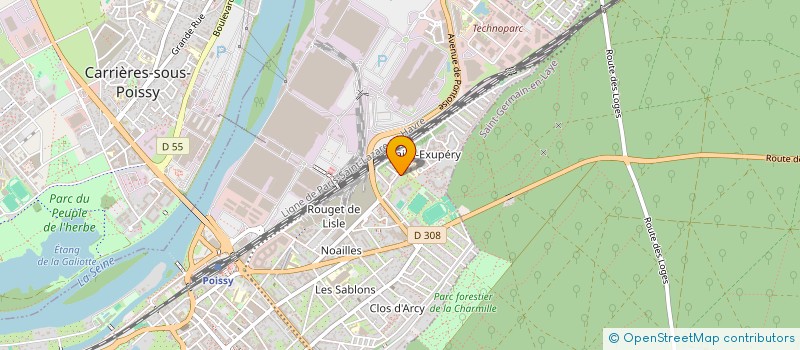 localisation de l'entreprise MADAME ICHRAK ALGHIDALI  POISSY