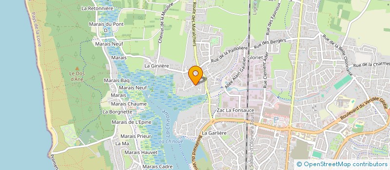 localisation de l'entreprise MADAME IDA CORRIAS à LES SABLES D'OLONNE