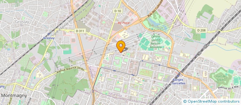 localisation de l'entreprise MADAME IDA DIOCHOT  SARCELLES