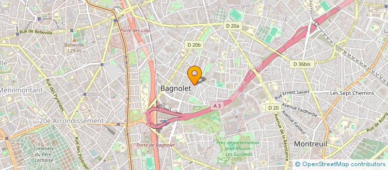 localisation de l'entreprise MADAME IDA DRISCOLL à BAGNOLET