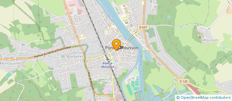 localisation de l'entreprise MADAME IDA GASCARD  PONT-A-MOUSSON