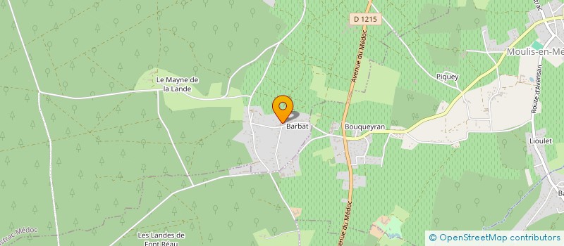 localisation de l'entreprise MADAME IDA VIDALLER à LISTRAC MEDOC