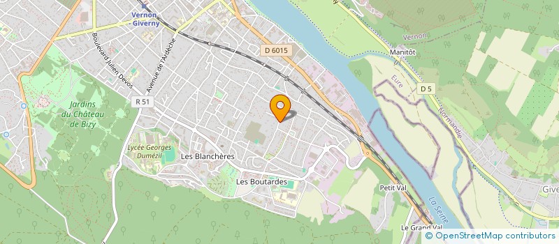 localisation de l'entreprise MADAME IDE NJINGA NJEUNKAM TOUSSAINT  VERNON