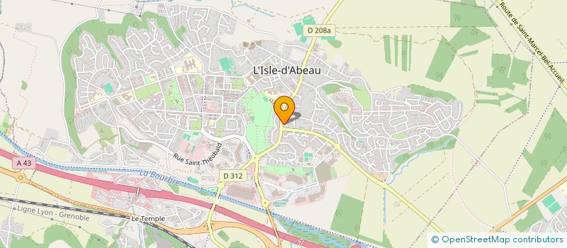 localisation de l'entreprise MADAME IFEL BELAROUSSI  L'ISLE-D'ABEAU