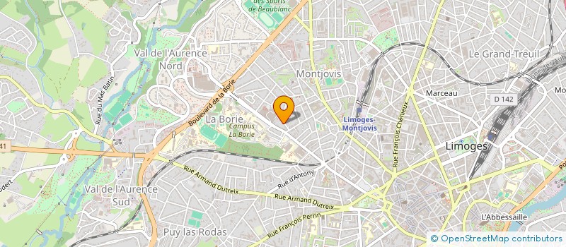 localisation de l'entreprise MADAME IHANTANA NANIE RASOLOFOMANANA à LIMOGES