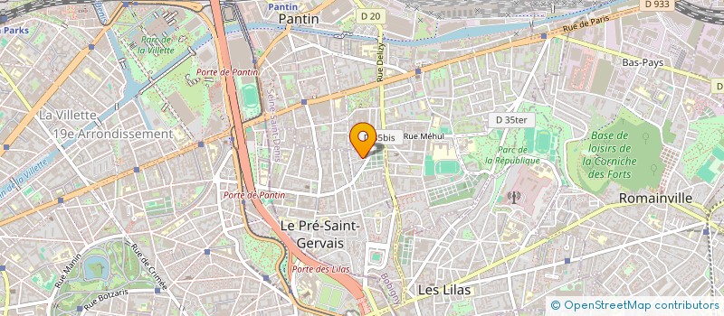 localisation de l'entreprise MADAME IHSANE OUASSAADDINE à LE PRE SAINT GERVAIS