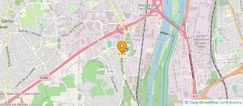 localisation de l'entreprise MADAME IHSENE KHECHANE  IRIGNY