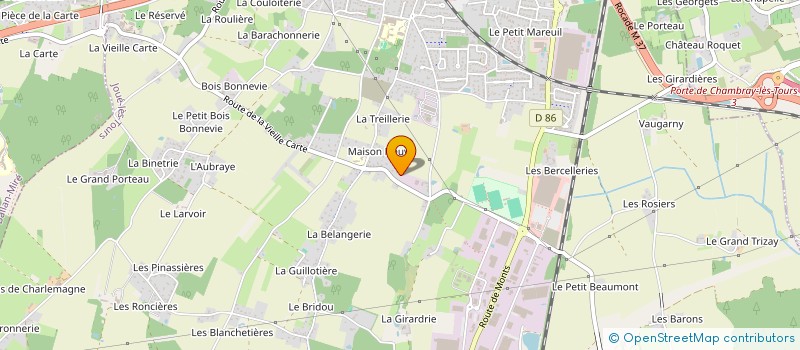 localisation de l'entreprise MADAME IHSENE ROMAO  JOUE LES TOURS