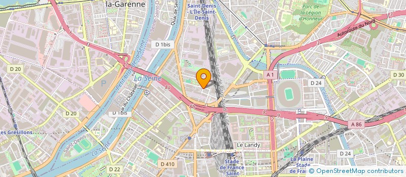 localisation de l'entreprise MADAME IKBEL AYED  SAINT-DENIS