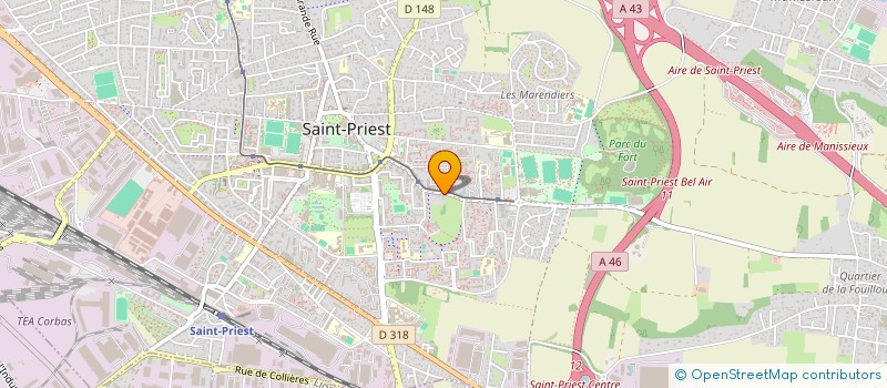 localisation de l'entreprise MADAME IKBEL BAHROUNI  SAINT-PRIEST