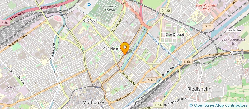 localisation de l'entreprise MADAME IKLAS ALKHALFI à MULHOUSE