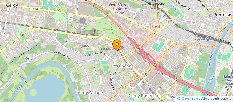 localisation de l'entreprise MADAME IKRAM AARASS  CERGY