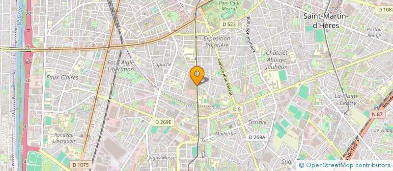 localisation de l'entreprise MADAME IKRAM BAROUDI à GRENOBLE