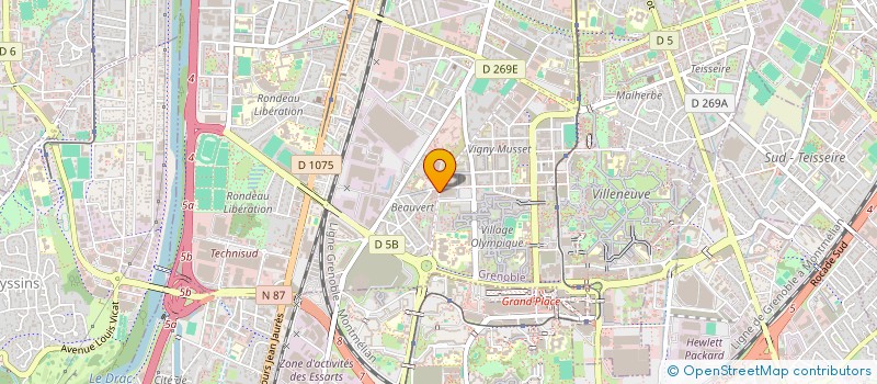 localisation de l'entreprise MADAME IKRAM BLILA à GRENOBLE