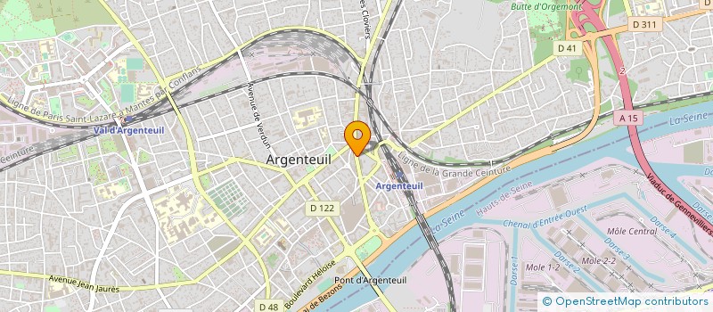 localisation de l'entreprise MADAME IKRAM BOUCHIKH  ARGENTEUIL