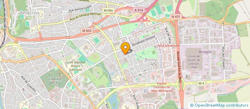 localisation de l'entreprise MADAME IKRAM EDDAGUINE  METZ