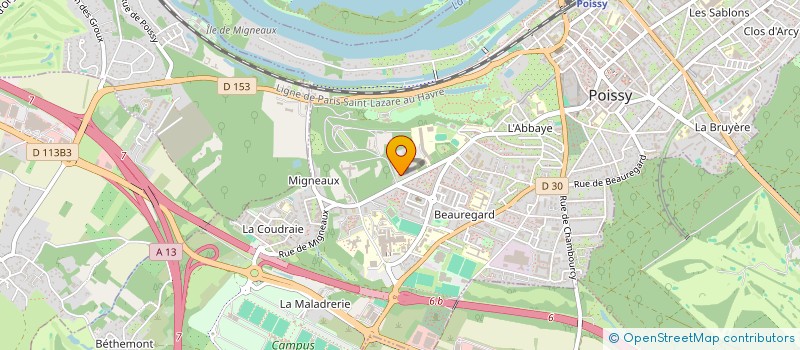 localisation de l'entreprise MADAME IKRAM HARGAS  POISSY