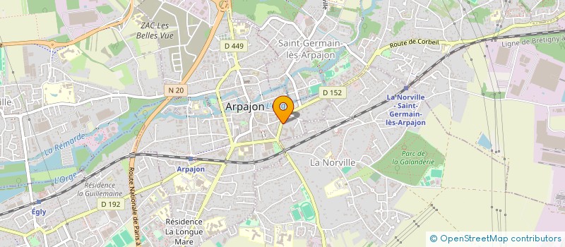 localisation de l'entreprise MADAME IKRAM MADANI à ARPAJON