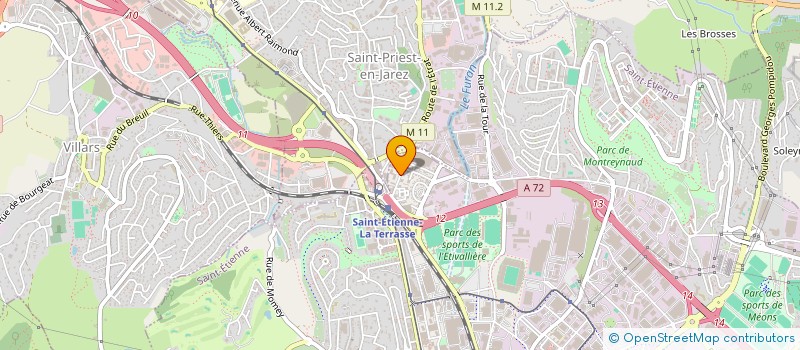 localisation de l'entreprise MADAME IKRAM MENTFAKH  SAINT-ETIENNE