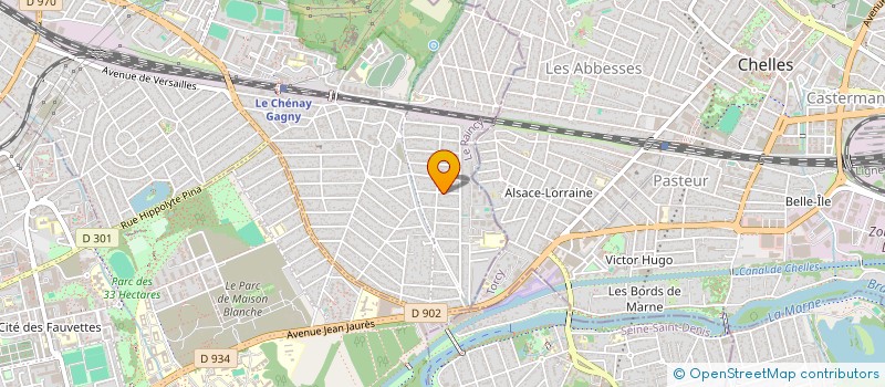 localisation de l'entreprise MADAME IKRAME CHIKHAOUI  GAGNY