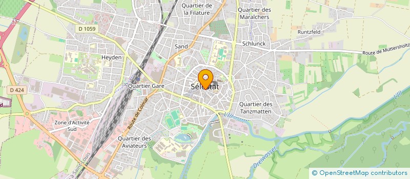 localisation de l'entreprise MADAME ILAHA AHUI  SELESTAT