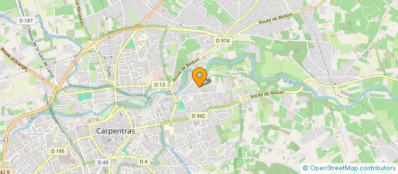 localisation de l'entreprise MADAME ILANA BAALLAL  CARPENTRAS