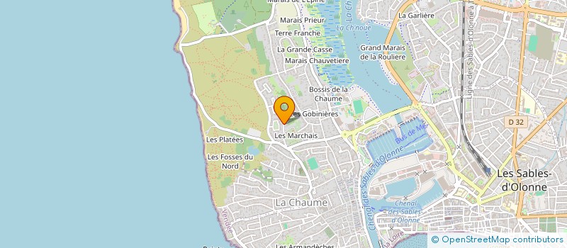 localisation de l'entreprise MADAME ILANA BENITAH à LES SABLES D'OLONNE