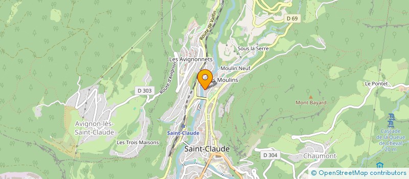 localisation de l'entreprise MADAME ILANA CHARPIOT  SAINT-CLAUDE