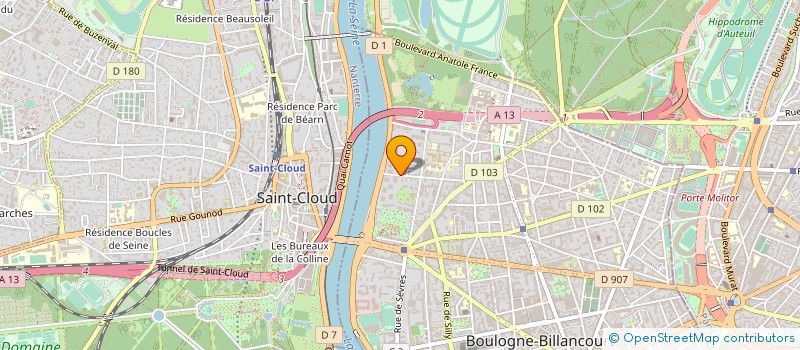 localisation de l'entreprise MADAME ILANA CHERQUI à BOULOGNE-BILLANCOURT