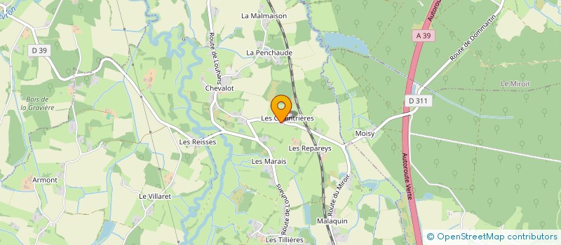 localisation de l'entreprise MADAME ILANA PAPONNET  DOMMARTIN-LES-CUISEAUX