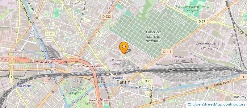 localisation de l'entreprise MADAME ILANA VACALOPOULOS  PANTIN