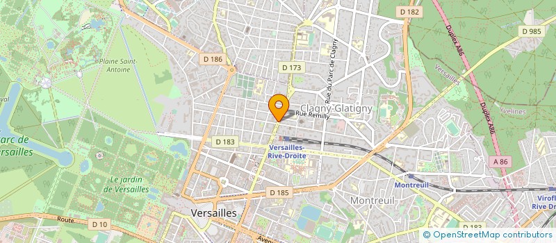 localisation de l'entreprise MADAME ILANIT YIFLACH à VERSAILLES