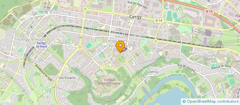 localisation de l'entreprise MADAME ILDJIMA MASRANGAR  CERGY