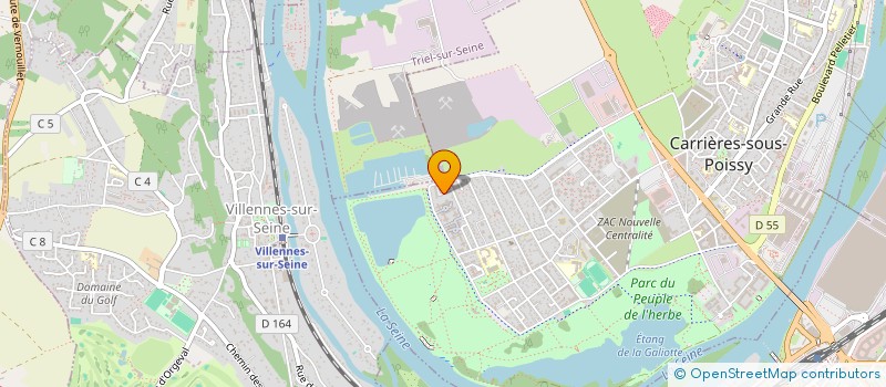 localisation de l'entreprise MADAME ILENIA DI MODICA  CARRIERES-SOUS-POISSY