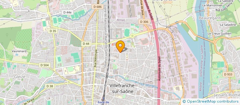 localisation de l'entreprise MADAME ILHAM AIT BEN ALI  VILLEFRANCHE-SUR-SAONE