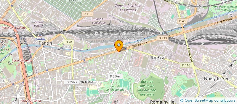 localisation de l'entreprise MADAME ILHAM AKANKAM  PANTIN