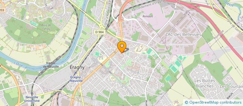 localisation de l'entreprise MADAME ILHAM ALLOUI  ERAGNY