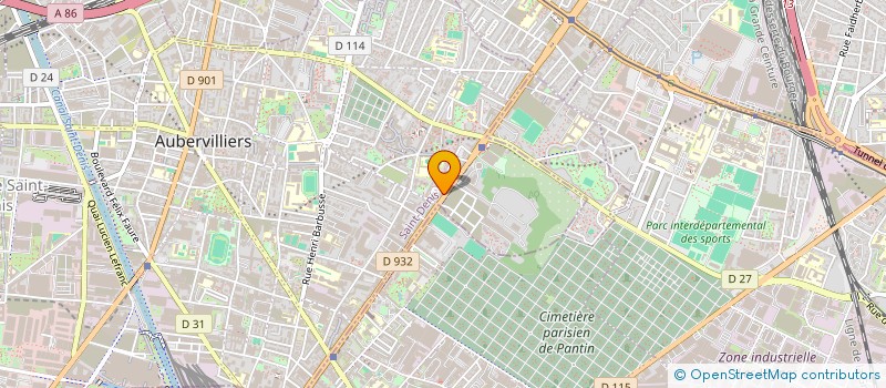 localisation de l'entreprise MADAME ILHAM ASMLAL  AUBERVILLIERS